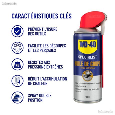 1 Huile de coupe Specialist WD-40 en 400ml