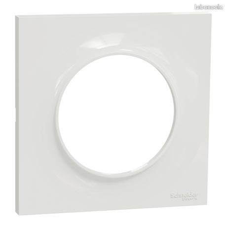 28 plaques 1 poste Schneider Odace blanches S520702