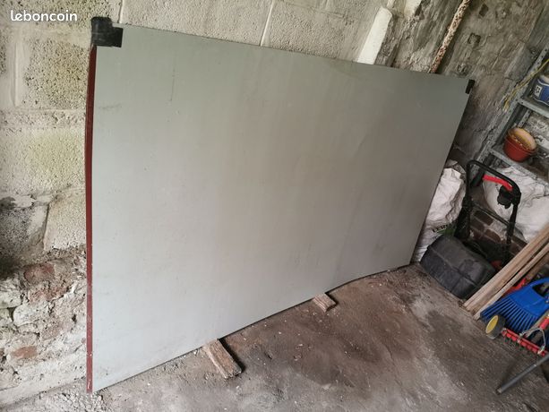 3 tôles planes 1200x2000 mm acier 0.63 mm laquées rouges