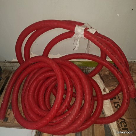 4m Gaine rouge 63mm à enterrer