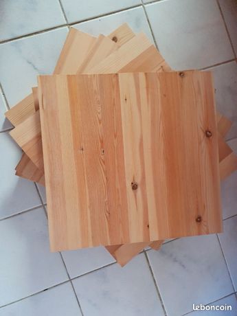 6 étagères en pin 36x36cm