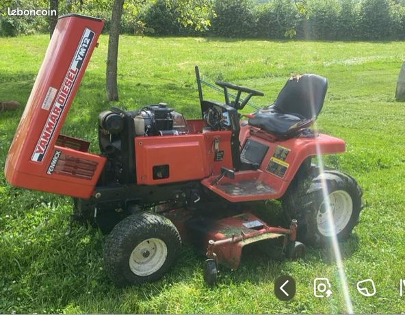 À vendre deux tracteur tondeuse yanmar ym12 ym14 diesel