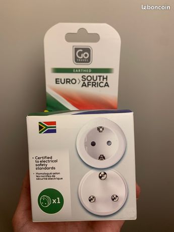 Adaptateur EU vers Afrique du Sud type M