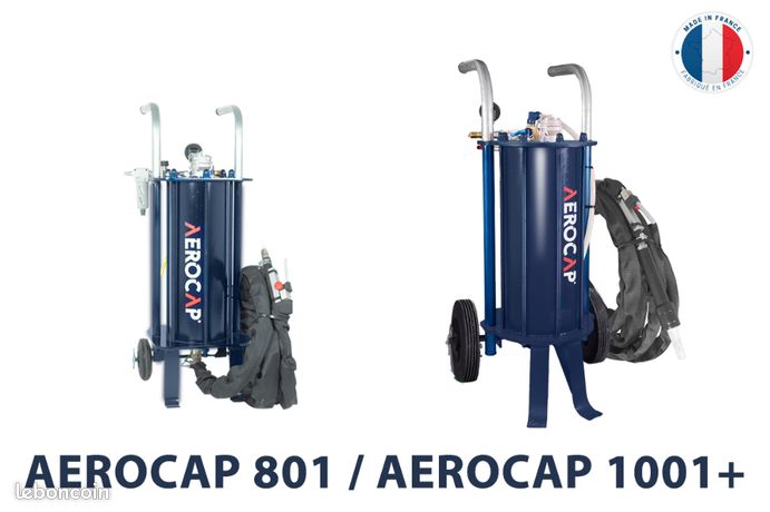 Aerogommeuse sableuse aerocap 801/1001
