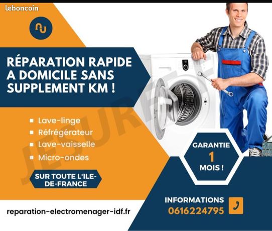 Aide électroménager lave-linge / sèche-linge/ four