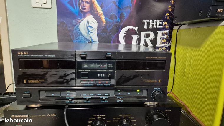 Akai HX M670W - Magnétophone Double Cassette Vintage