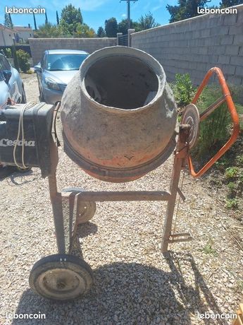 ALTRAD LESCHA SM165S Bétonnière Electrique Monophasée 230V Cuve 165 L