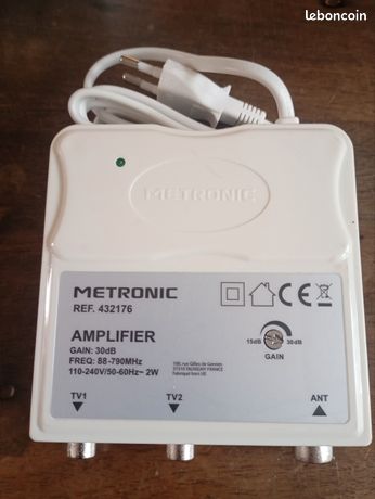 Amplificateur TV Metronic 2 sorties
