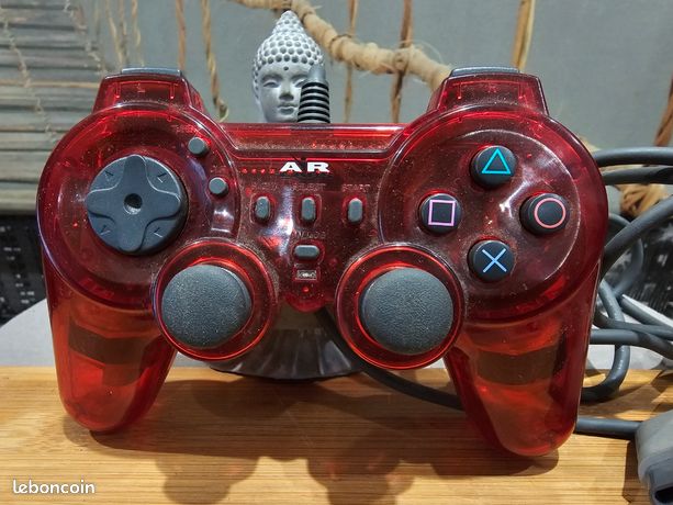 Ancienne Manette de PS1 Rétro Red Limitée Edition Spécial Effects Collection