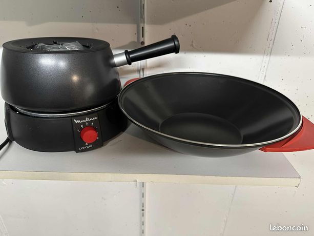 Appareil à fondue électrique + Wok MOULINEX