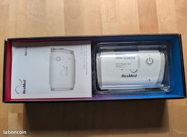Appareil CPAP ResMed AirMini presque + Masque P10 + 3x Humidx