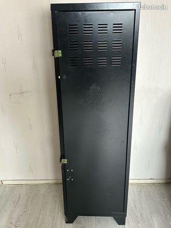 Armoire dossiers/vestiaire métalique 4 compartiments/étages