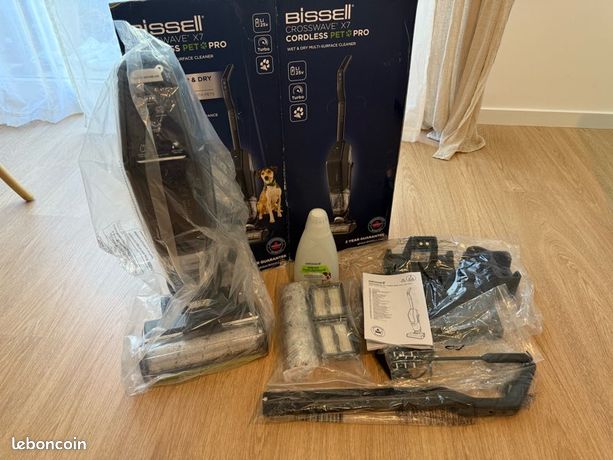 Aspirateur laveur Bissell Crosswave X7 cordless Pet Pr
