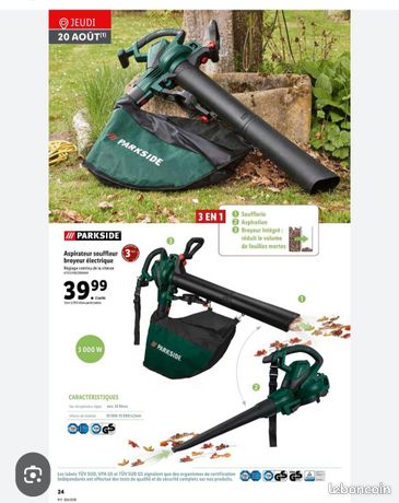 Aspirateur souffleur broyeur