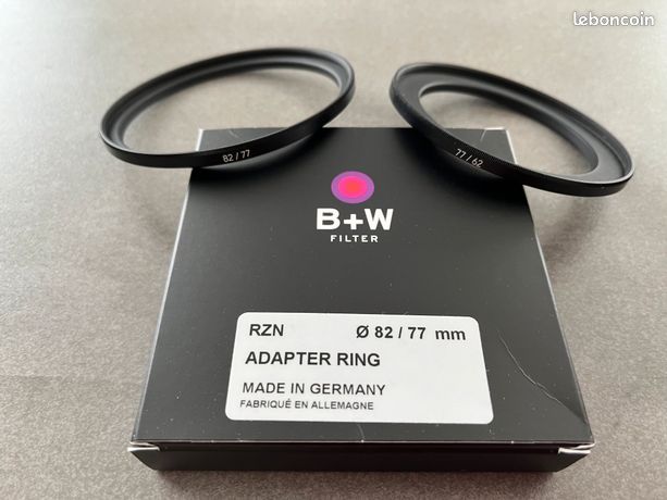 Bagues B+W 82/77 et 77/62