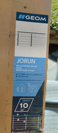 Balustre aluminium noir