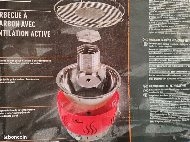 Barbecue charbon à ventilation active