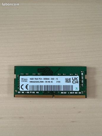 Barrette RAM 16Go SK hynix DDR4 3200MHz SODIMM PC Portable