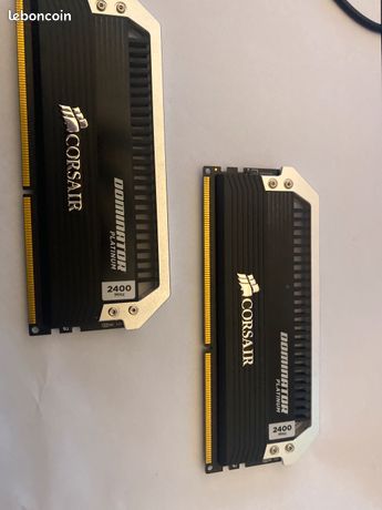 Barrettes de ram 2x 4go 2400mhz DDR3 CORSAIR Dominator platinium