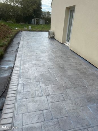 Béton imprimé