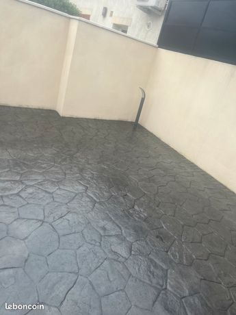 Béton imprimé