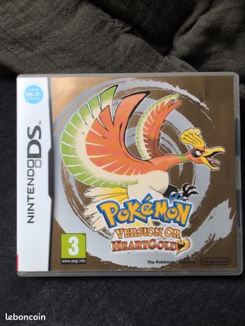 Boite et notice pokémon HeartGold or ds