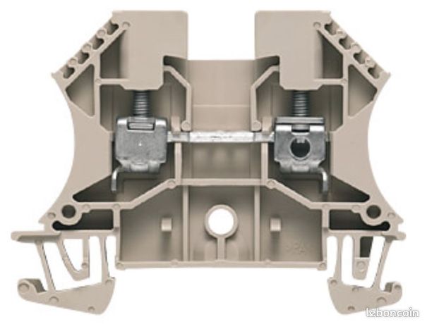 Bornes Weidmuller à visser beige