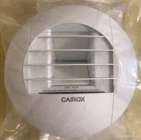 Bouche d’extraction hygroréglable pour cuisine, alimentation 12 V, diamètre 125 mm Réglage automatique du débit d’air selon le taux d’humidité ambiant Adaptée pour système VMC simple flux