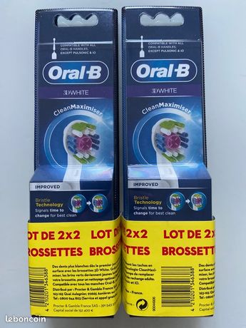 Brossettes Oral-B 3DWhite - lot de 8