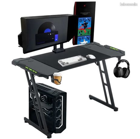 Bureau gaming avec led neuf