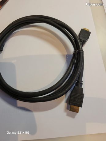 Câble HDMI High Speed 150cm, or, tbe
