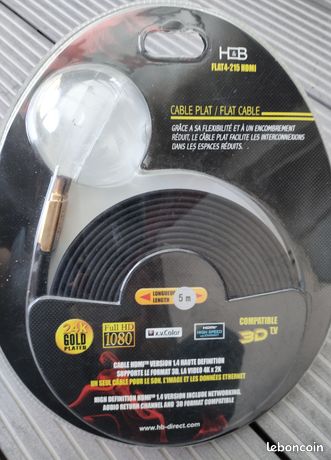 Cable HDMI plat 5m NEUF