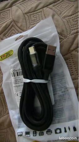 Câble ultra rapide USB vers type C avec écran LED