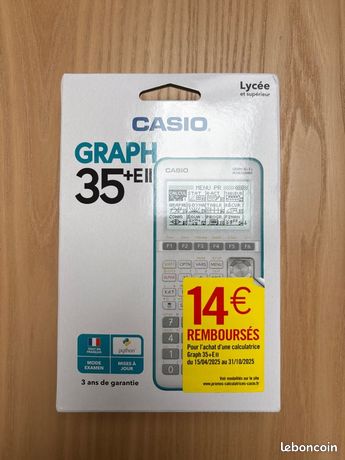 Calculatrice Casio Graph 35+E II