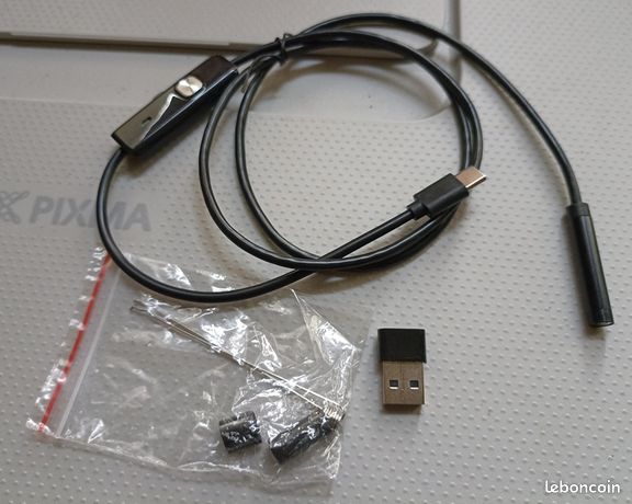 Caméra endoscope USB / Type-C Étanche IP67 7 mm 6 LED réglables Android & PC