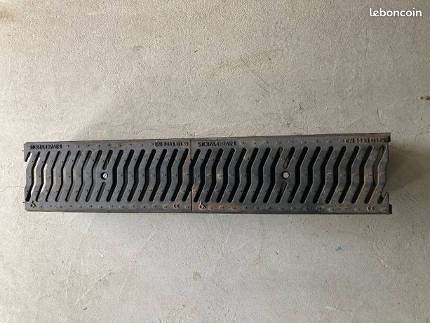 Caniveau Ellipse - Grille fonte - B125