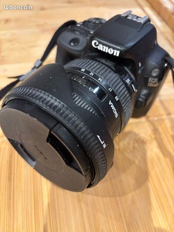 Canon eos 100d avec objectif sigma 10-20 mm 1.4 5.6 quasi