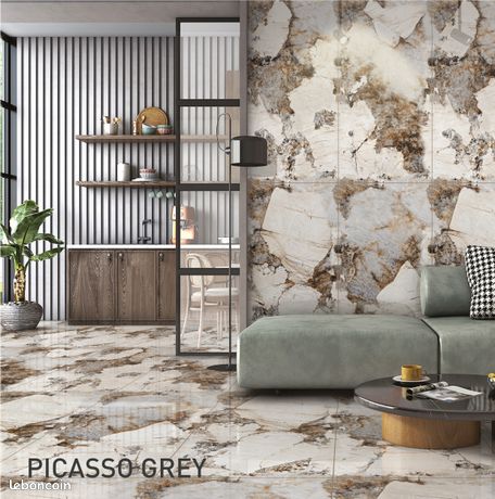 Carrelage luxe effet marbre,bois ou béton