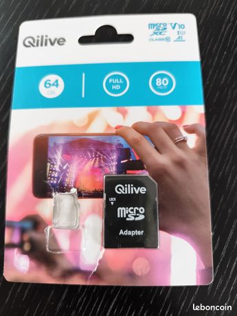 Carte qilive 64 gb auchan