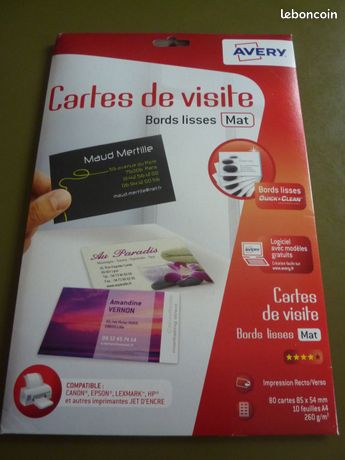 Cartes de visite à créer et imprimer