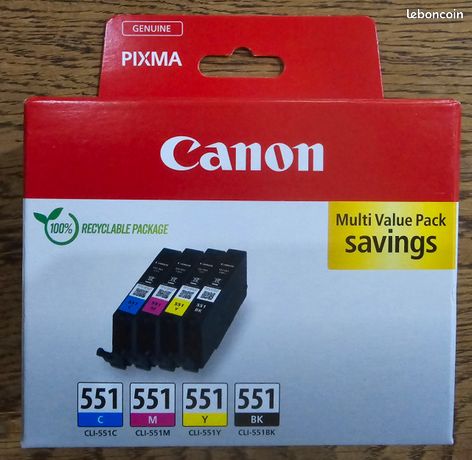 Cartouche d'encre canon multipack 551