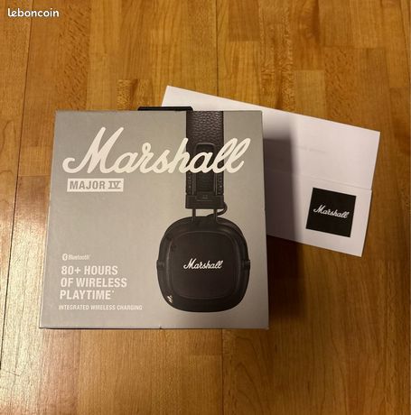Casque Marshall Major 4 (IV) Noir (Boîte Scellée)