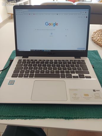Cause double emploi ordinateur ASUS VIVOBOOK Mémoire RAM 6GO Windows 10 INTEL CORE en de fonctionnement avec sa pochette de transport 120 région Royan