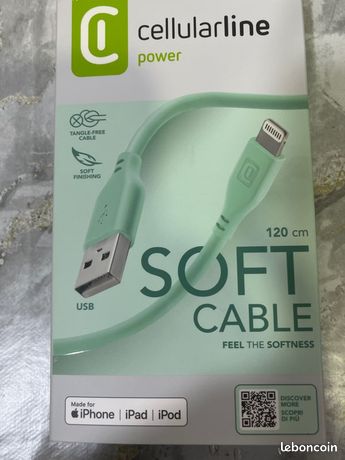 Cellularline Soft cable 120 cm Lightning