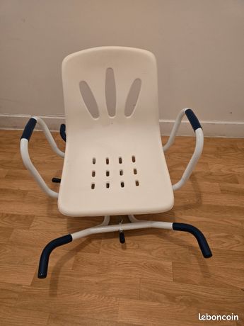 Chaise de bain pivotant inox