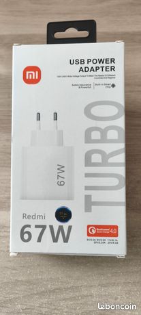 Chargeur Rapide Xioami 67 W Neuf
