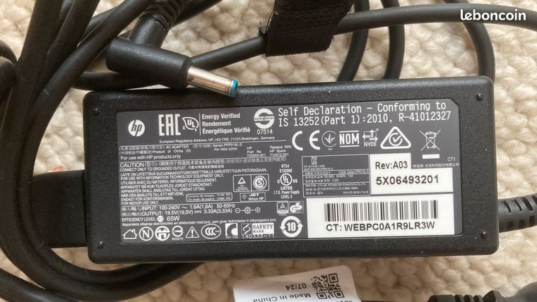 Chargeur de PC HP
