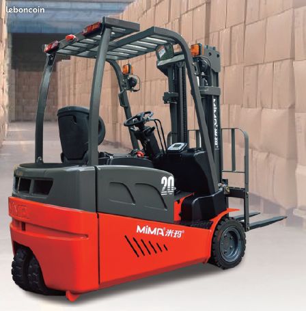 Chariot élévateur neuf électrique 3 roues 1.6 tonnes
