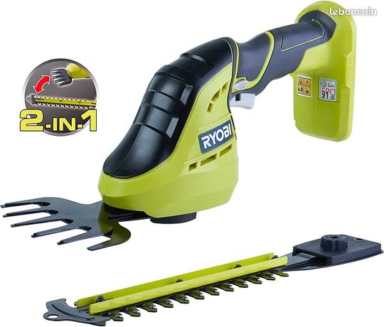 Cisaille sur batterie RYOBI Ry18gsa-0 L.20 cm 18 V sans batterie