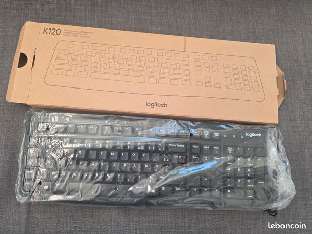 Clavier USB Logitech K120 – filaire – état neuf